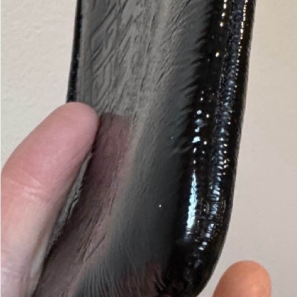 Coach Black Poppy Patent Leather Wristlet - Picture 3 of 10